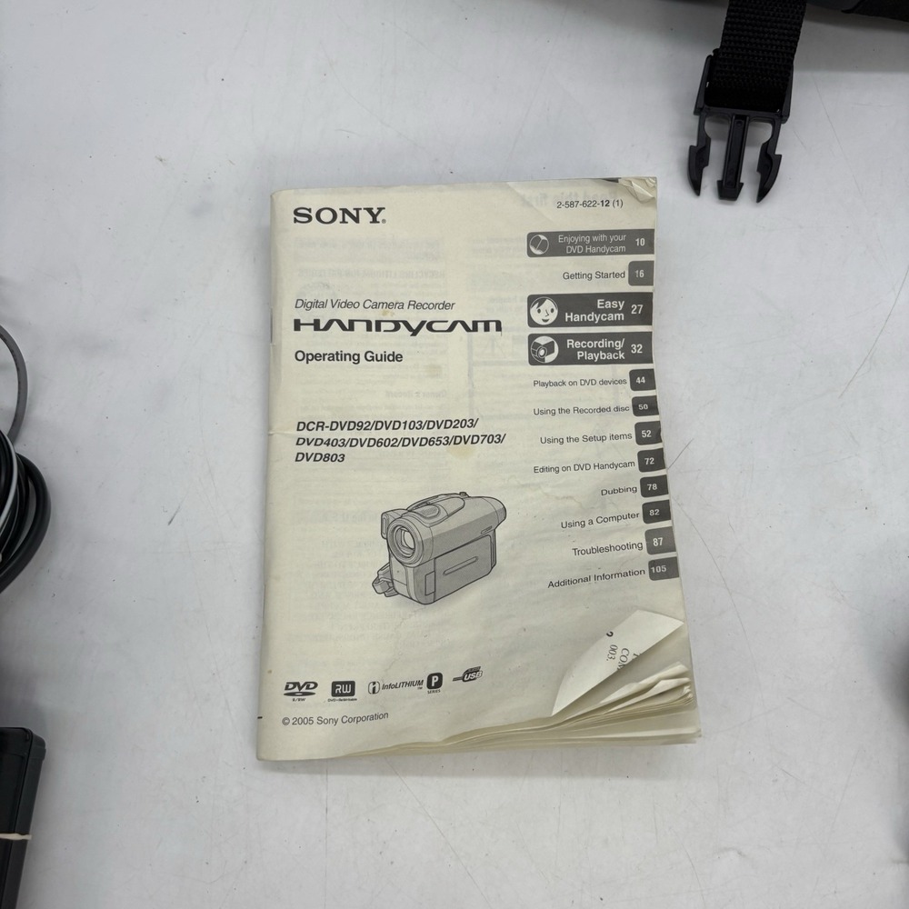 Sony DCR-HC90 NTSC Wide LCD Handycam Bundle Untested - Picture 11 of 14